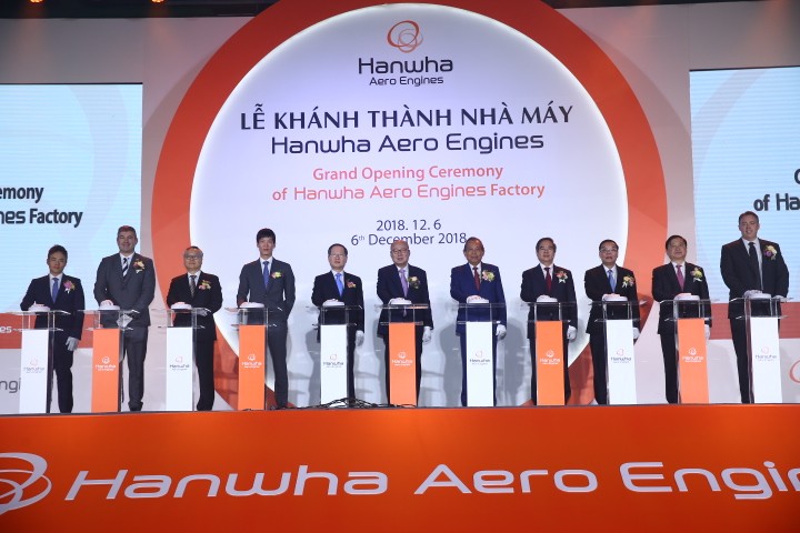 Dự kiến, sản phẩm đầu tiên của Nhà máy sản xuất động cơ máy bay Hanwha sẽ xuất xưởng vào tháng 1/2019.
Ảnh: Lê Tiên