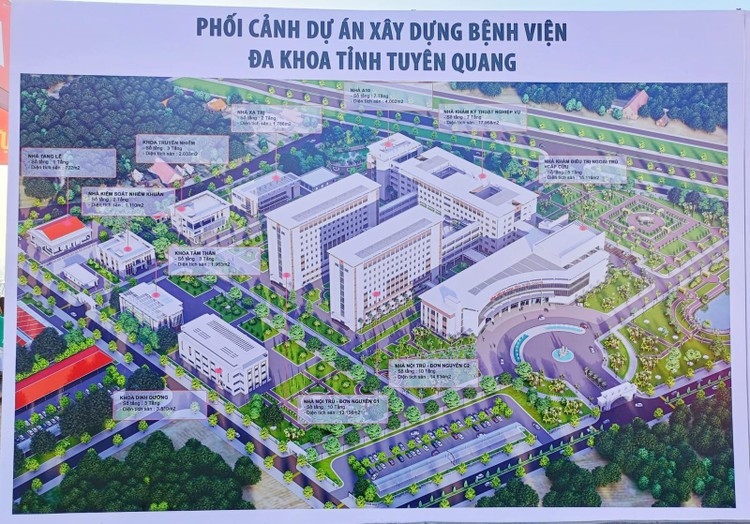 Phối cảnh Dự án Bệnh viện đa khoa tỉnh Tuyên Quang