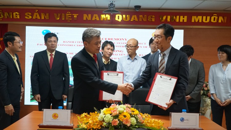 Lễ ký kết hợp đồng gói thầu số 1 xây dựng nhà máy nước thải Yên Xá – Hà Nội