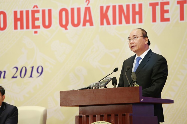 Thủ tướng Chính phủ Nguyễn Xuân Phúc tham dự và phát biểu tại Hội nghị. Ảnh: Lê Tiên