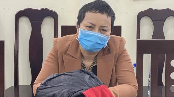 Bị can Nguyễn Thị Kim An tại cơ quan điều tra 