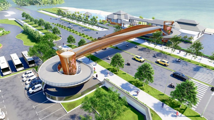 Thiết kế cầu vượt đường Nguyễn Tất Thành thuộc Dự án Da Nang Mikazuki Japanese Resorts & Spa