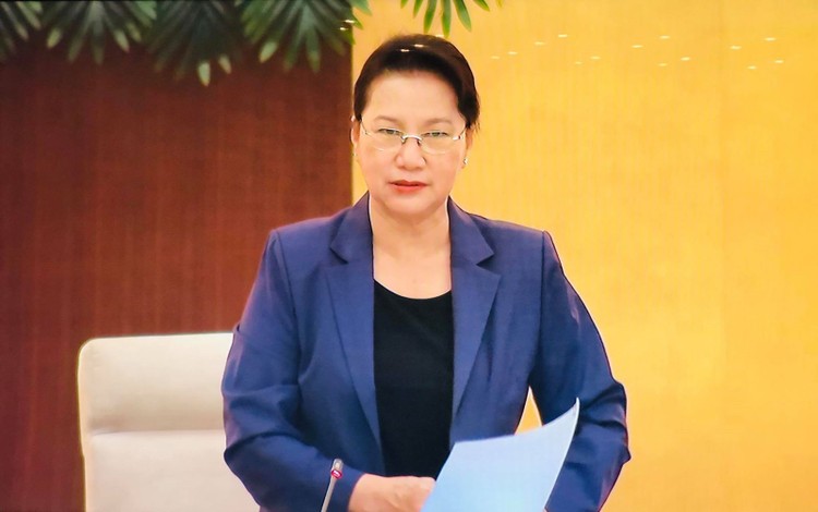 Chủ tịch Quốc hội Nguyễn Thị Kim Ngân phát biểu khai mạc
Phiên họp 47 của Ủy ban Thường vụ Quốc hội.