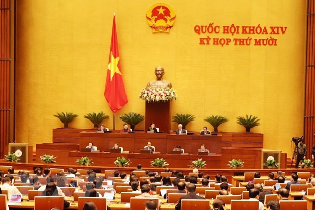 Toàn cảnh phiên họp của Quốc hội ngày 3/11. Ảnh: TTXVN