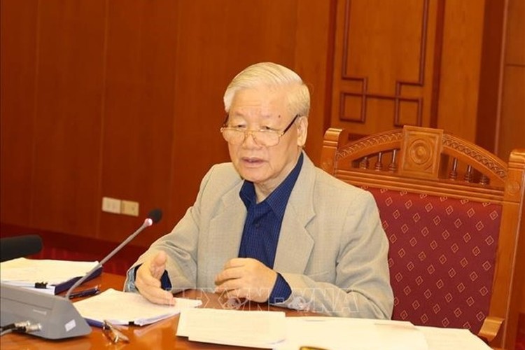Tổng Bí thư, Chủ tịch Nước Nguyễn Phú Trọng, Trưởng Ban Chỉ đạo Trung ương về phòng, chống tham nhũng. Ảnh TTXVN