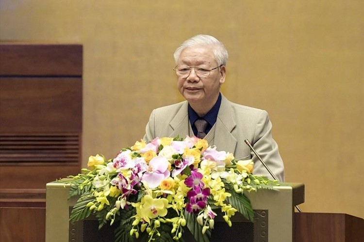 Tổng Bí thư, Chủ tịch Nước Nguyễn Phú Trọng phát biểu tại Hội nghị