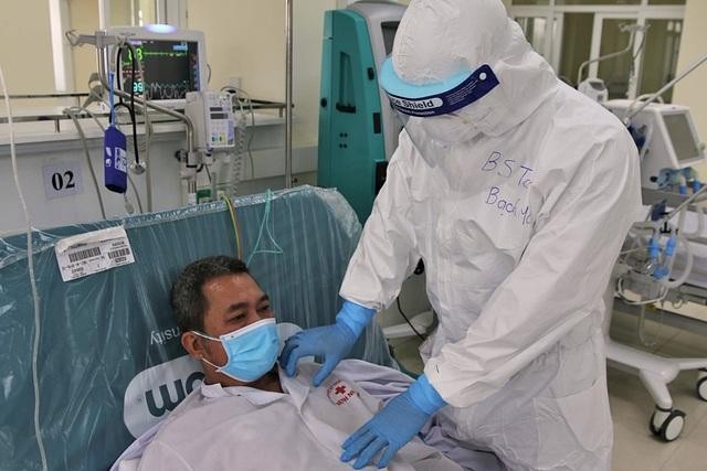 Một bệnh nhân Covid-19 đang điều trị tại Hải Dương.