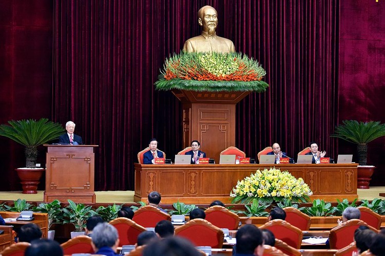 Tổng Bí thư, Chủ tịch nước Nguyễn Phú Trọng phát biểu tại Hội nghị. Ảnh: VGP