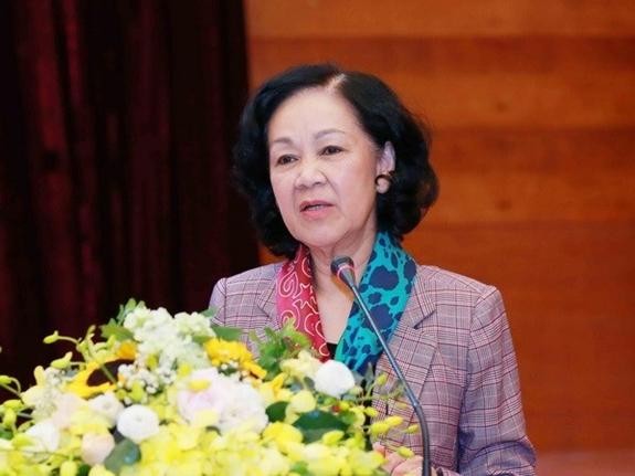Bà Trương Thị Mai, Trưởng Ban Tổ chức Trung ương được Quốc hội bầu làm Uỷ viên Hội đồng Bầu cử Quốc gia. Ảnh: TTXVN