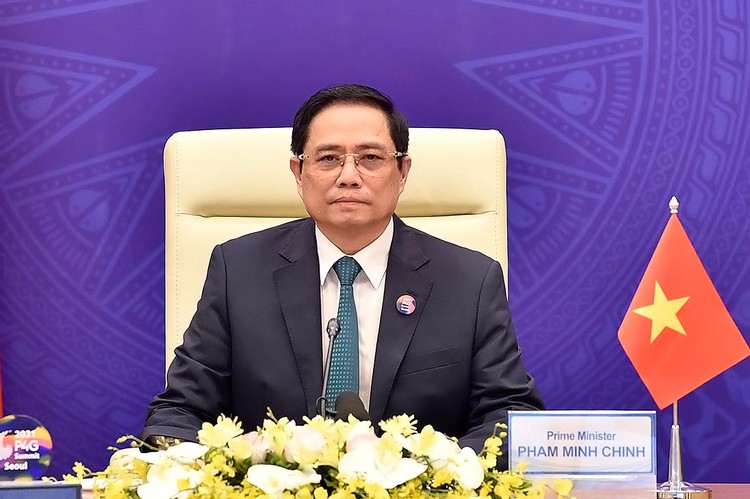 Thủ tướng Chính phủ Phạm Minh Chính dự và phát biểu tại Hội nghị Thượng đỉnh đối tác vì tăng trưởng xanh và mục tiêu toàn cầu 2030 (P4G)