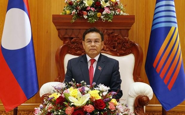 Chủ tịch Quốc hội Lào Saysomphone Phomvihane. Ảnh: Vietnam+
