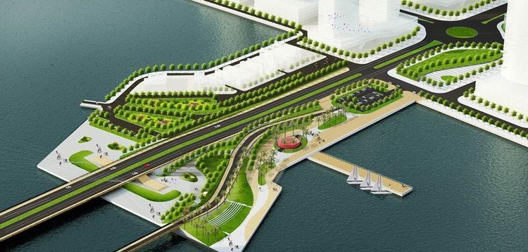 Gói thầu Xây lắp hạng mục cảnh quan, cây xanh thuộc Dự án Cải tạo cụm nút giao thông phía Tây cầu Trần Thị Lý được điều chỉnh tăng lên từ 10,503 tỷ đồng lên 15,171 tỷ đồng