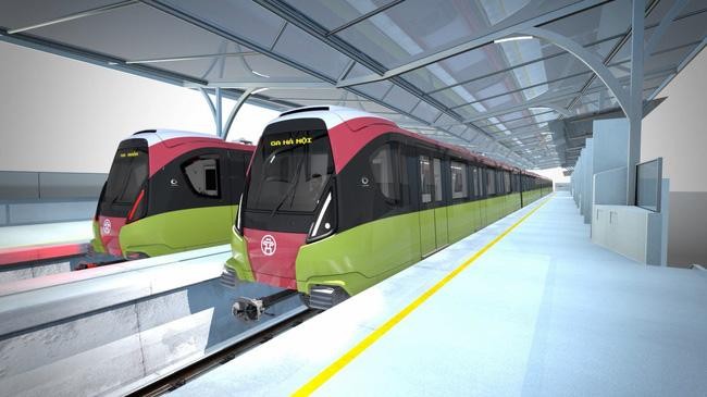 Tuyến metro đoạn ga Hà Nội - Hoàng Mai có chiều dài 8,786km