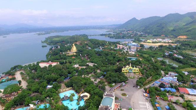 Khu dân cư mới Hồ Thổ Hồng sẽ hình thành tại xã Tân Thái, huyện Đại Từ. Ảnh: UBND tỉnh Thái Nguyên