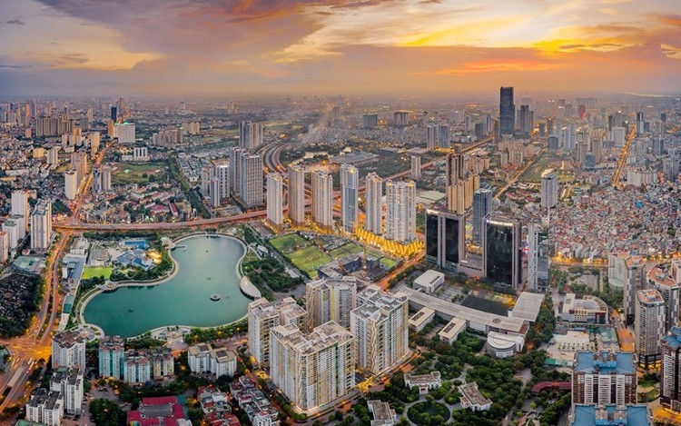 Thủ đô Hà Nội phấn đấu GRDP bình quân đầu người đến năm 2030 đạt khoảng 12.000 - 13.000 USD. Ảnh: Internet