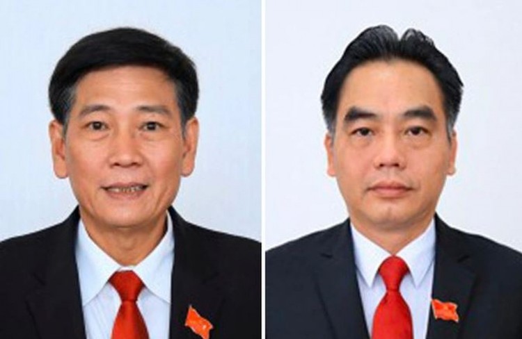 Thủ tướng quyết định thi hành kỷ luật bằng hình thức khiển trách đối với ông Mai Hùng Dũng (bên trái) và ông Nguyễn Lộc Hà. Ảnh: Báo Bình Dương