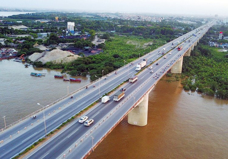 Sở Giao thông vận tải TP. Hà Nội sẽ tiến hành kiểm định cầu Thanh Trì trong tháng 2/2023. Ảnh Internet
