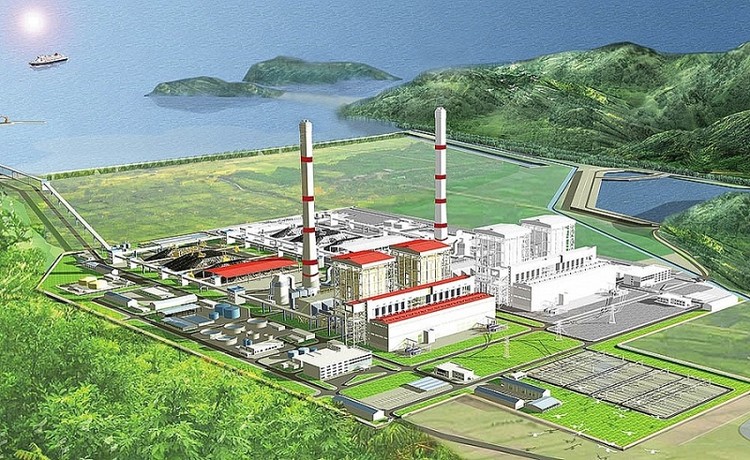 Phối cảnh Dự án Nhà máy Nhiệt điện Quảng Trạch II ở Quảng Bình. 