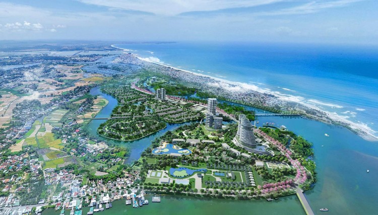 Phối cảnh dự án đô thị sinh thái Coastal Quảng Ngãi.