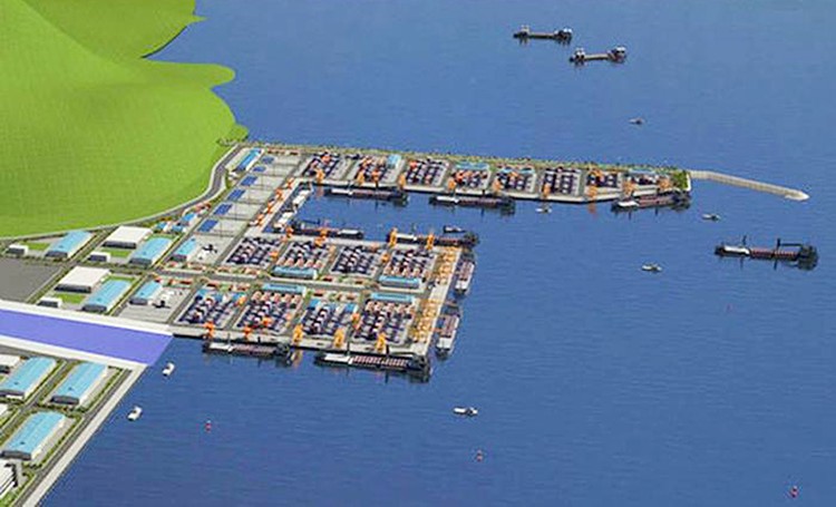 Phối cảnh dự án cảng Liên Chiểu, thành phố Đà Nẵng.