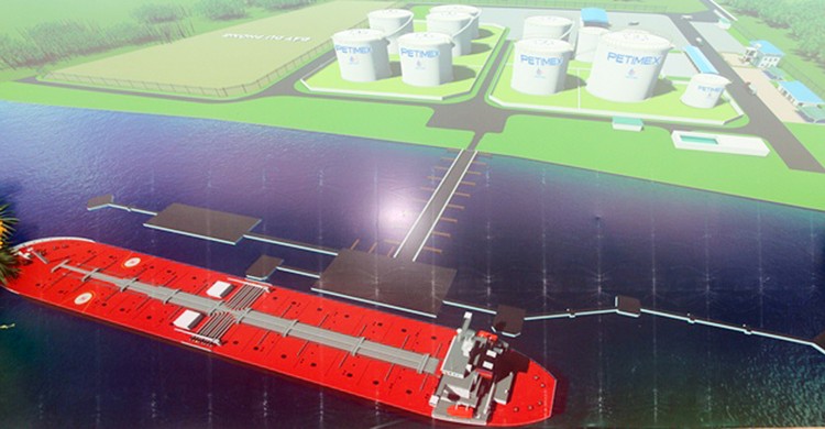 Phối cảnh Dự án Kho cảng đầu mối xăng dầu Hậu Giang - Phân kỳ 1