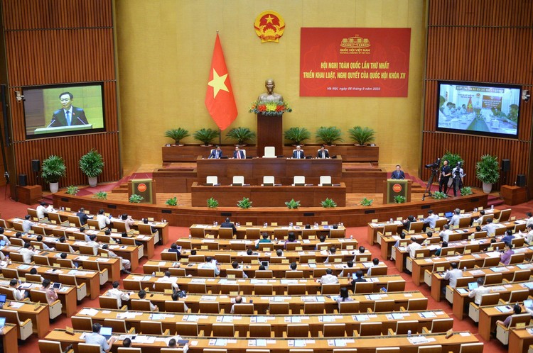 Hội nghị toàn quốc lần thứ nhất triển khai luật, nghị quyết của Quốc hội khóa XV. (ảnh minh họa)