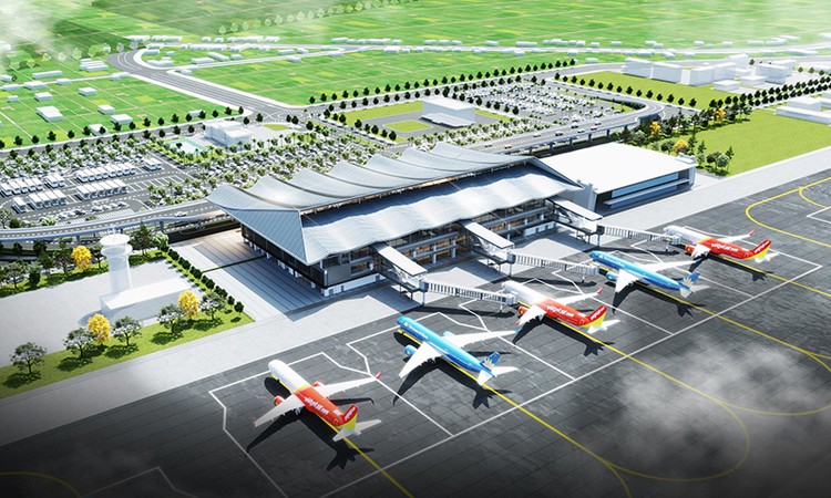 Phối cảnh sân bay Đồng Hơi sau khi mở rộng
