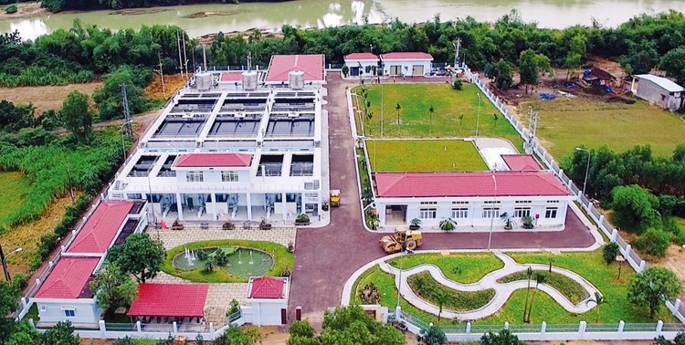 Nhà máy Xử lý nước Hà Thanh (Bình Định) - một trong nhiều công trình do Công ty CP Công nghệ Môi trường và Xây dựng Sài Gòn đầu tư xây dựng