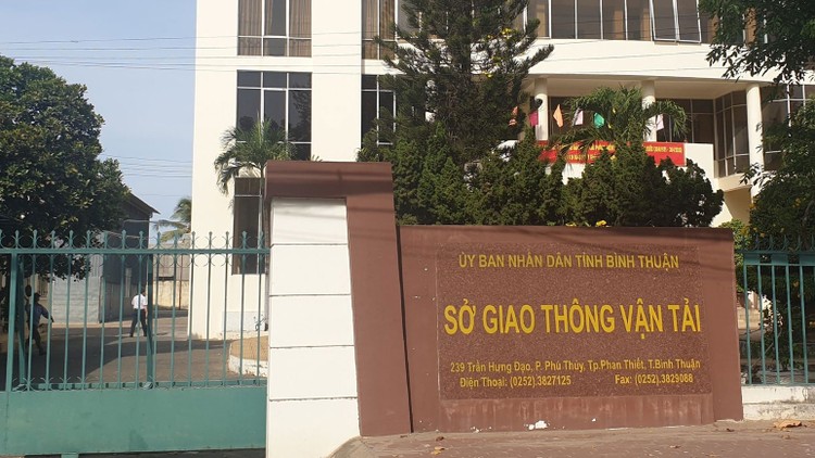 Sở Giao thông vận tải tỉnh Bình Thuận. Ảnh Internet