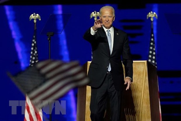 Ông Joe Biden phát biểu tại Wilmington, bang Delaware, Mỹ, ngày 7/11/2020. (Ảnh: AFP/TTXVN)
