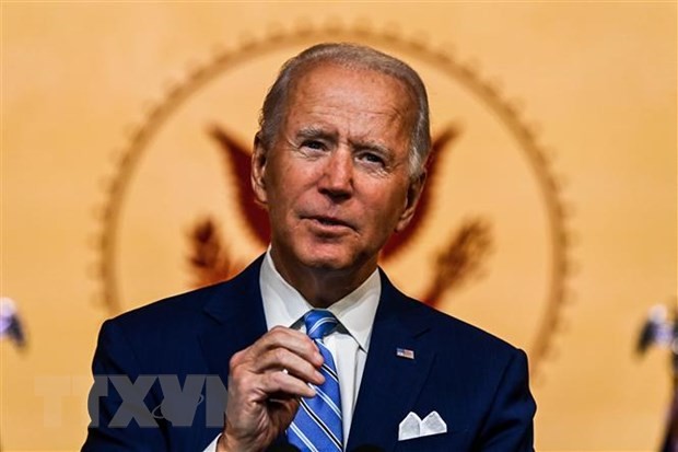 Ông Joe Biden phát biểu nhân dịp Lễ Tạ ơn tại Wilmington, bang Delaware. (Ảnh: AFP/TTXVN)