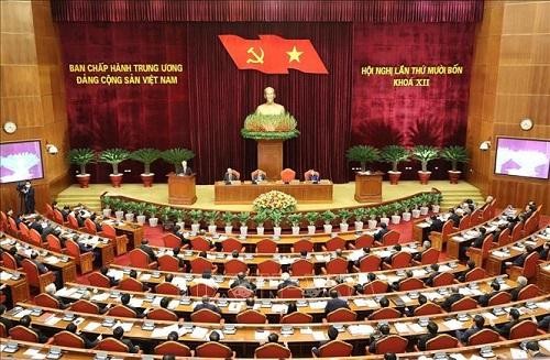 Quang cảnh Hội nghị lần thứ 14 Ban Chấp hành Trung ương Đảng Cộng sản Việt Nam khóa XII - Ảnh: TTXVN