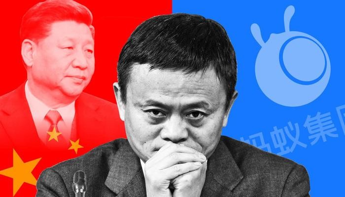 Jack Ma và Alibaba, Ant Group là tâm điểm trong đợt thắt chặt kiểm soát các công ty công nghệ của Bắc Kinh - Ảnh: FT
