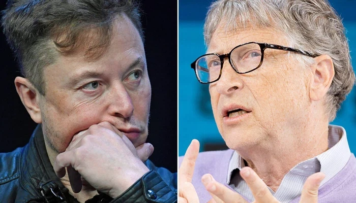 Tỷ phú Elon Musk (trái) và tỷ phú Bill Gates.