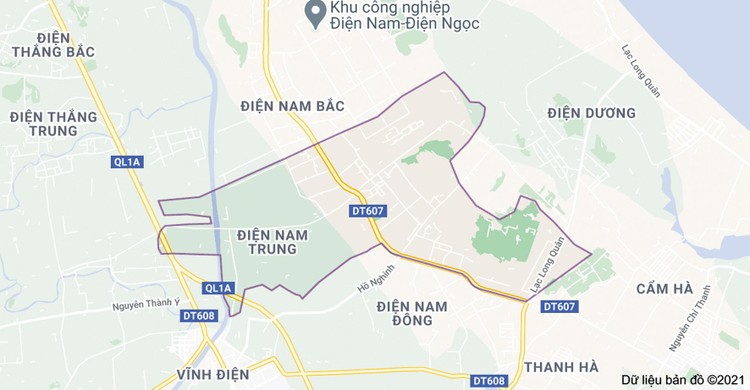 Dự án Khu đô thị phía Đông đường Trần Thủ Độ - Evergreen (thị xã Điện Bàn, tỉnh Quảng Nam) có quy mô gần 50 ha. Ảnh: Quốc Học