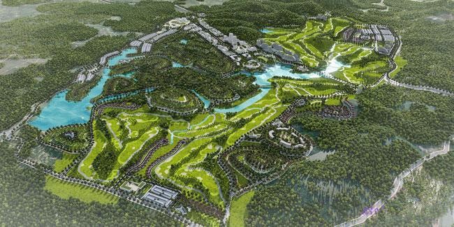 Khu đô thị Tam Nông có diện tích sử dụng đất dự kiến là 21,62 ha thuộc Khu đô thị sinh thái, du lịch nghỉ dưỡng và sân golf Tam Nông (Phú Thọ). Ảnh: NC st