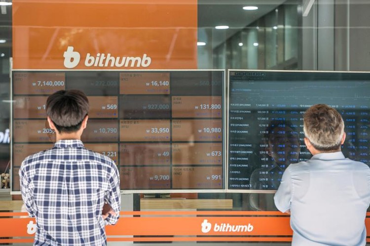 Bithumb là một trong 4 sàn tiền ảo lớn nhất tại Hàn Quốc - Ảnh: Getty Images