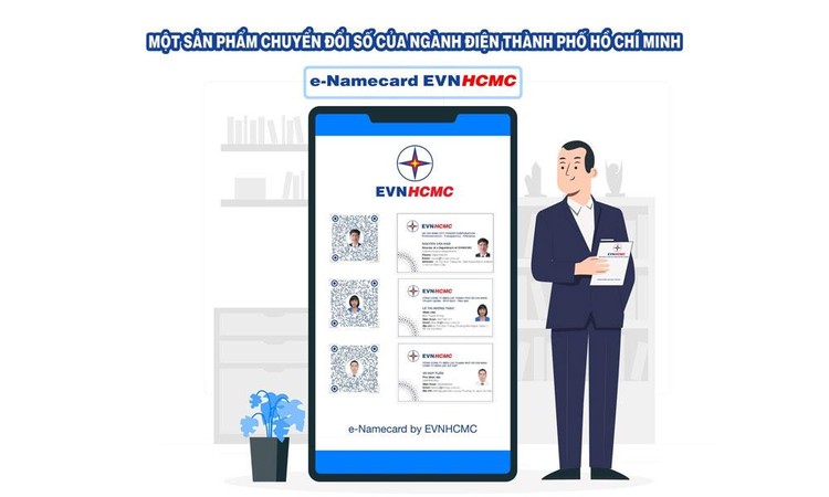 Danh thiếp điện tử e-Namecard - một sản phẩm chuyển đổi số của EVNHCMC