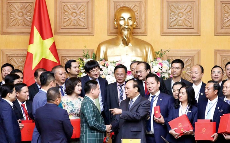 Giới doanh nhân Việt Nam hoàn toàn có thể tự hào vì những đóng góp quan trọng trong xây dựng cơ đồ, vị thế mới của đất nước. Ảnh: TTXVN
