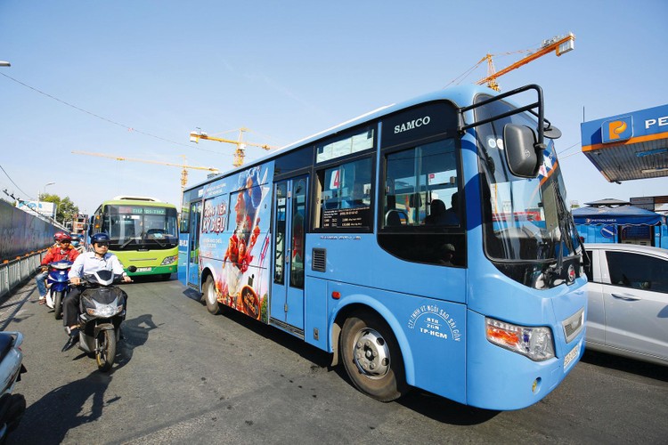 Sở Giao thông vận tải TP.HCM kiến nghị chấm dứt Dự án buýt nhanh BRT số 1 vì nhiều yếu tố liên quan chưa đồng bộ, khó đảm bảo hiệu quả khi khai thác. Ảnh: Lê Tiên