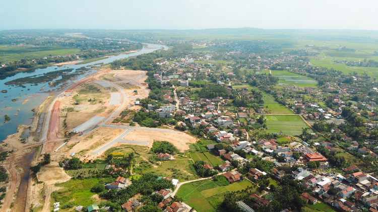 Quảng Nam dự kiến đưa 151 lô đất thuộc Dự án Khu dân cư Nam Sông Vệ ra đấu giá trong quý III/2022 nhưng khó bảo đảm tiến độ
