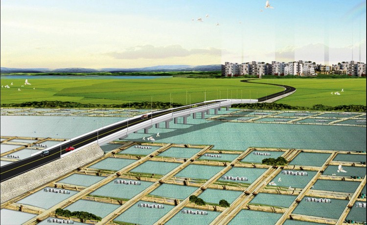Dự án Tuyến đường trục phát triển kinh tế Đông Tây, tỉnh Sóc Trăng có chiều dài gần 57 km. Ảnh minh họa: St
