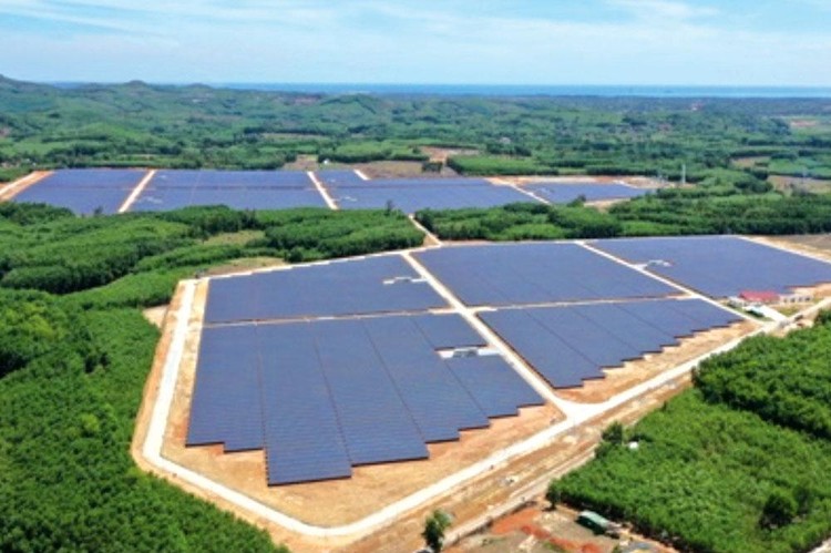 Dự án Nhà máy Điện mặt trời Bình Nguyên vận hành thương mại từ ngày 27/5/2019. Ảnh: Hà Minh