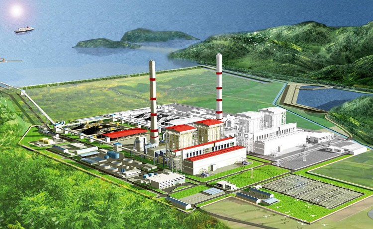 Dự án Nhà máy Nhiệt điện Quảng Trạch I là một trong 3 dự án thành phần thuộc Trung tâm Điện lực Quảng Trạch (tỉnh Quảng Bình). Ảnh: NC st