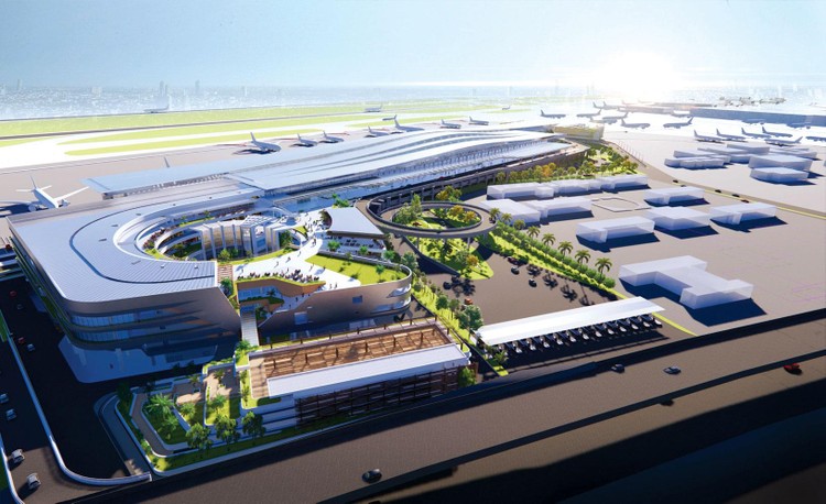 Theo yêu cầu của Thủ tướng Chính phủ, Dự án Xây dựng Nhà ga hành khách T3 Sân bay Tân Sơn Nhất phải triển khai thi công trong quý III/2022. Ảnh minh họa: SL