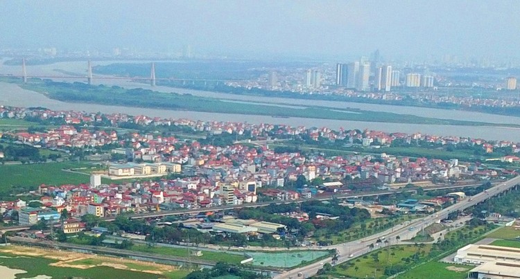Đô thị phát triển nhanh tại Vùng đồng bằng sông Hồng, tỷ lệ đô thị hoá đạt trên 41%. Ảnh: Lê Tiên