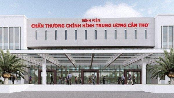 Công ty CP Xây dựng Bảo tàng Hồ Chí Minh đang cùng lúc thi công 2 gói thầu xây lắp chính thuộc Dự án Bệnh viện Chấn thương chỉnh hình Trung ương Cần Thơ. Ảnh: NC st