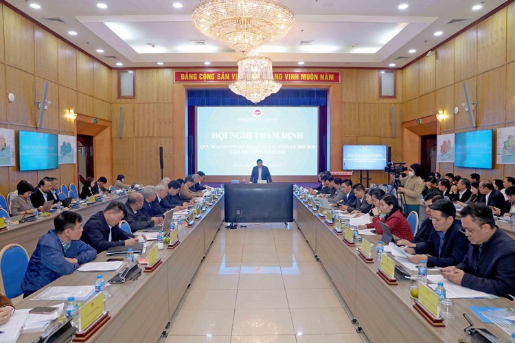 Toàn cảnh Hội nghị Thẩm định Quy hoạch tỉnh Bà Rịa - Vũng Tàu thời kỳ 2021 - 2030, tầm nhìn đến năm 2050. Ảnh: Đức Trung