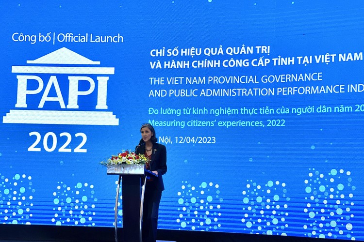 Lễ công bố Báo cáo Chỉ số Hiệu quả quản trị và hành chính công cấp tỉnh ở Việt Nam (PAPI) năm 2022 được tổ chức vào sáng ngày 12/4
