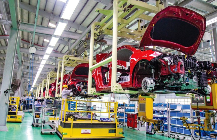 Ngành công nghiệp sản xuất, lắp ráp ô tô vốn là ngành chủ lực của tỉnh Quảng Nam nhưng đang phải đối mặt với nhiều khó khăn. Nguồn: Thaco